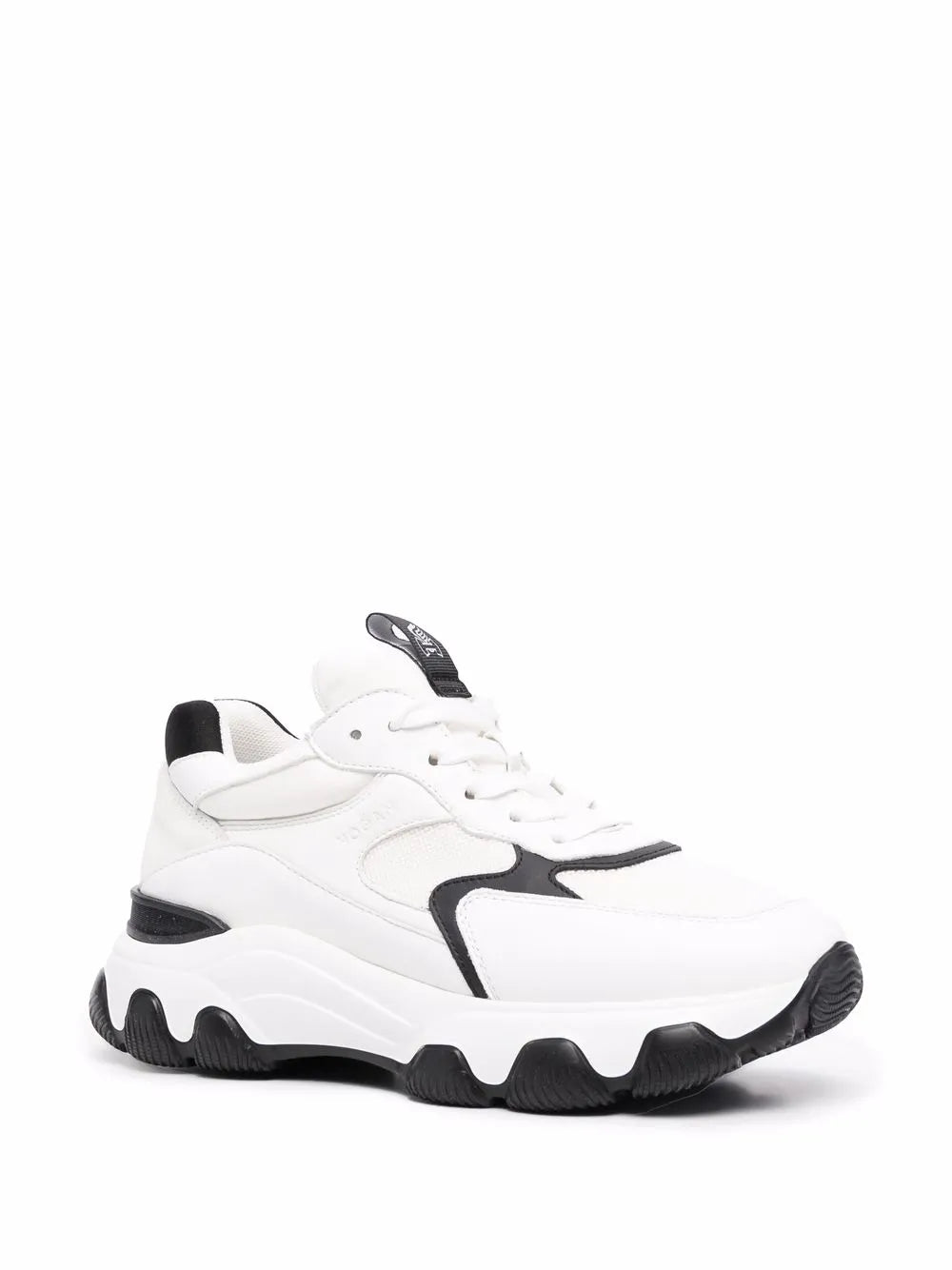 Hogan logo-patch lace-up sneakers