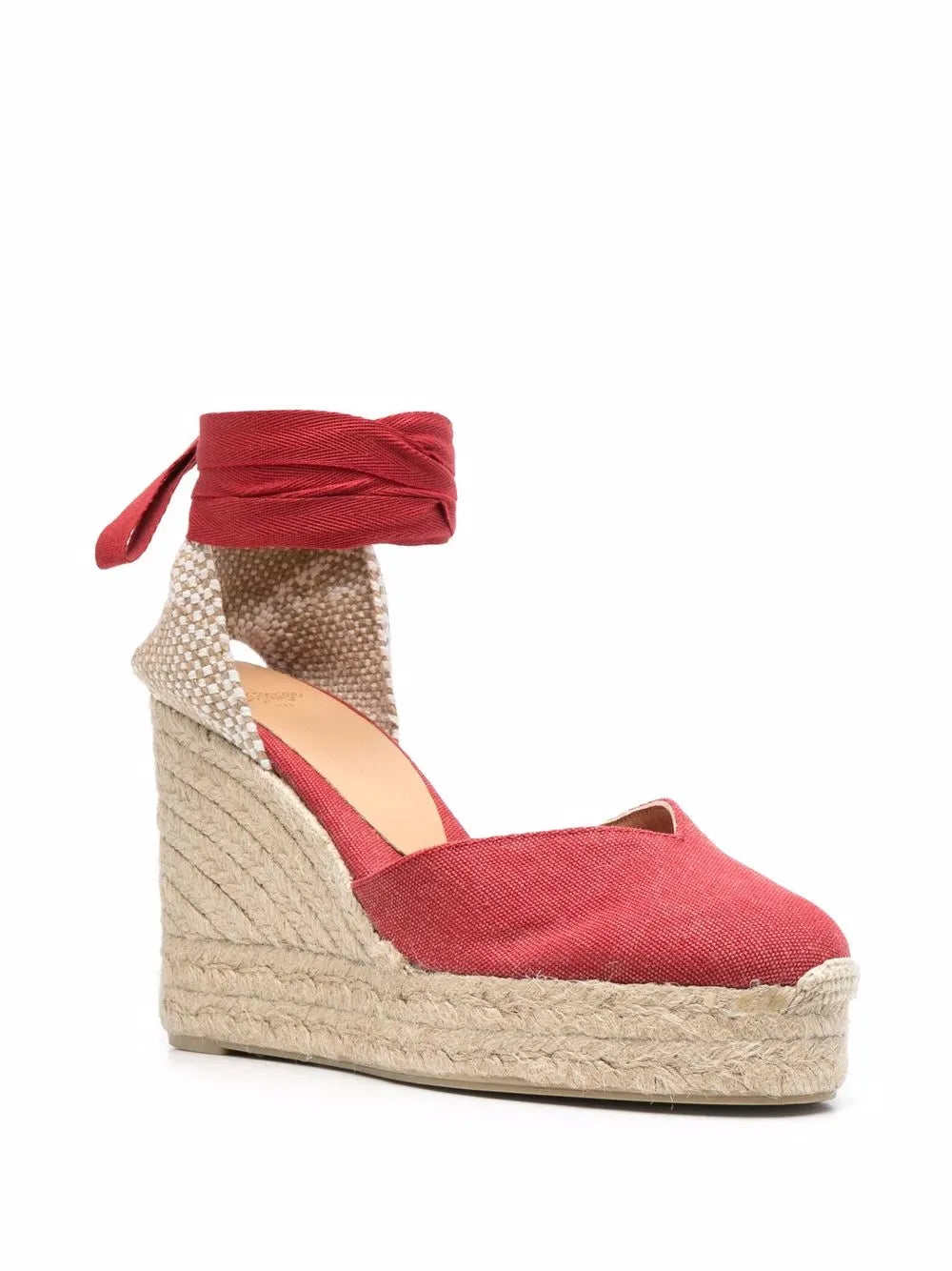 Castañer tie-detail platform espadrilles