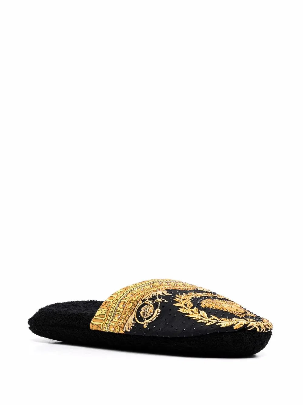 Versace Baroque-print slippers
