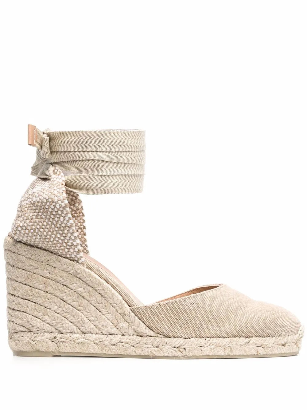 Castañer tie-detail suede espadrilles