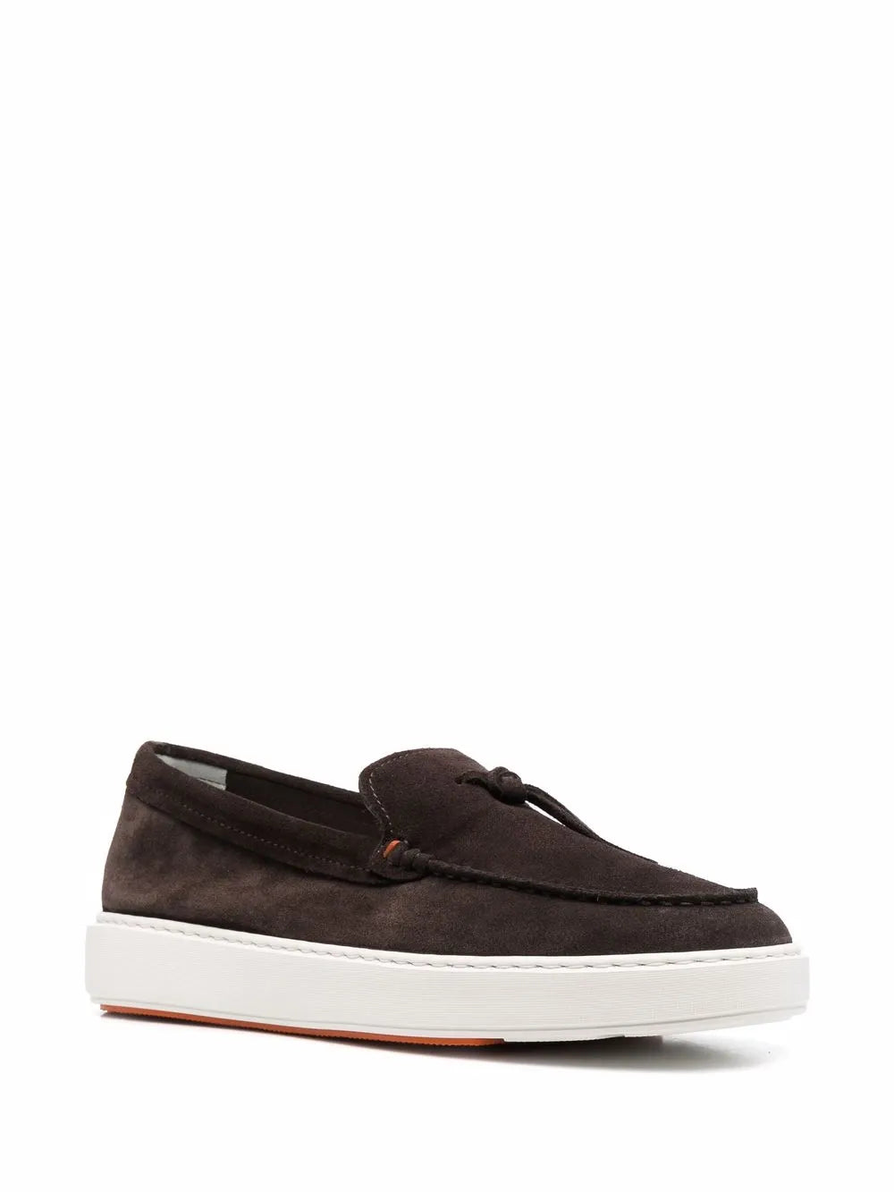 Santoni slip-on boat shoes