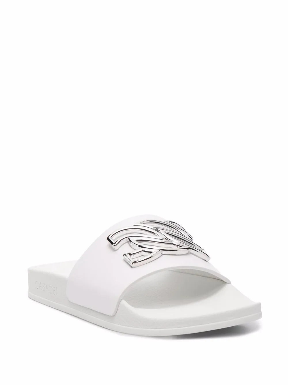 Casadei logo-plaque slides