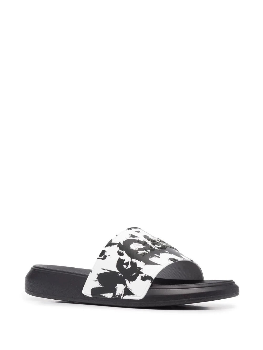 Alexander McQueen Graffiti paint splatter slides