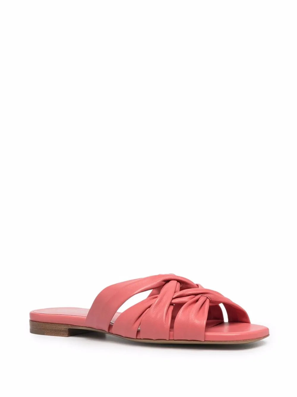 Emporio Armani flat leather slides