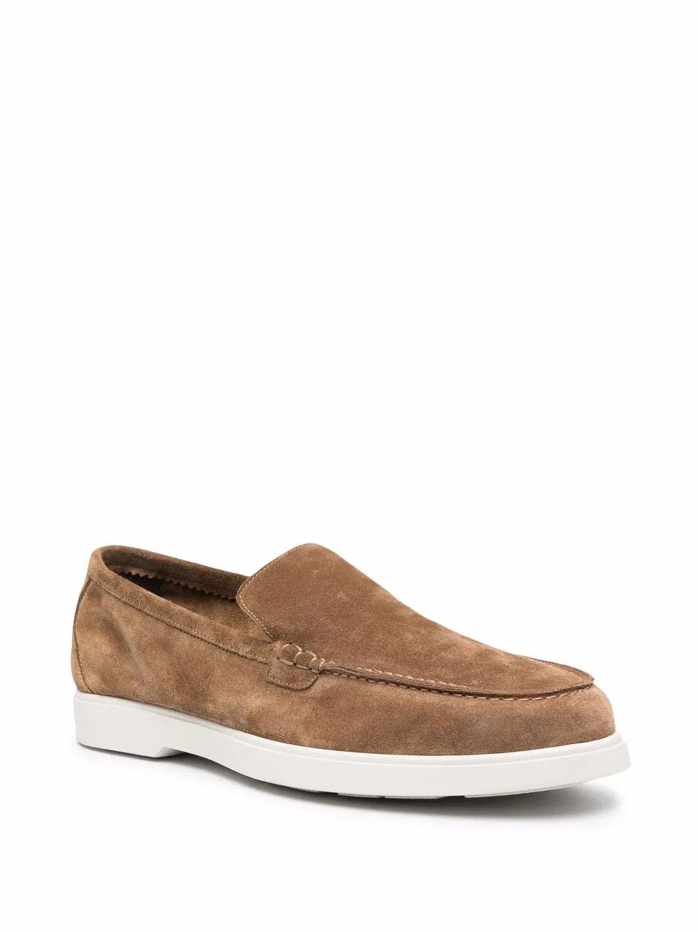 Moorer suede slip-on loafers