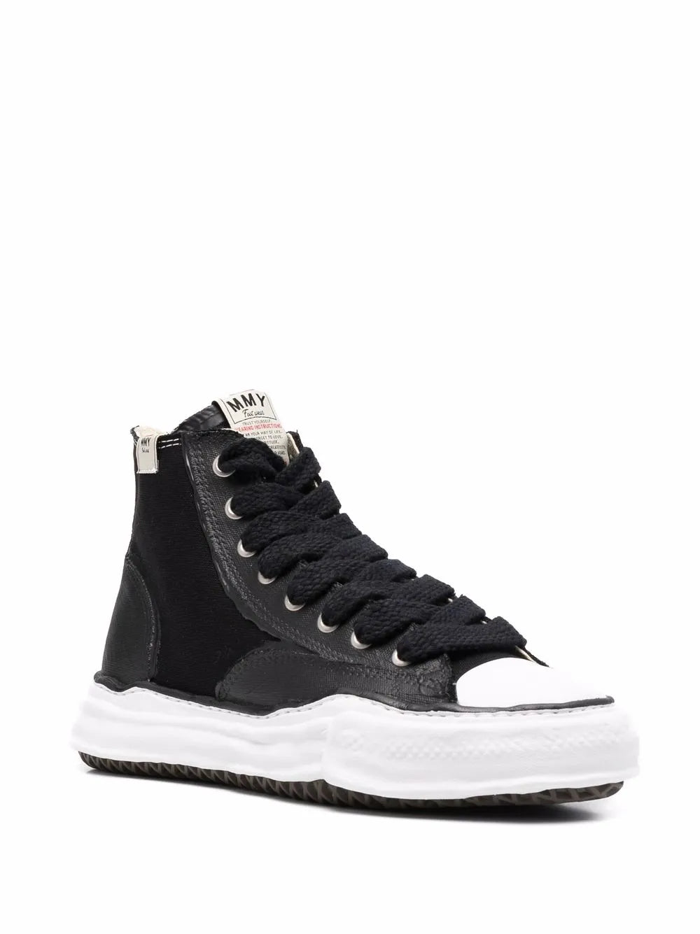 Maison MIHARA YASUHIRO high-top raw-cut sneakers