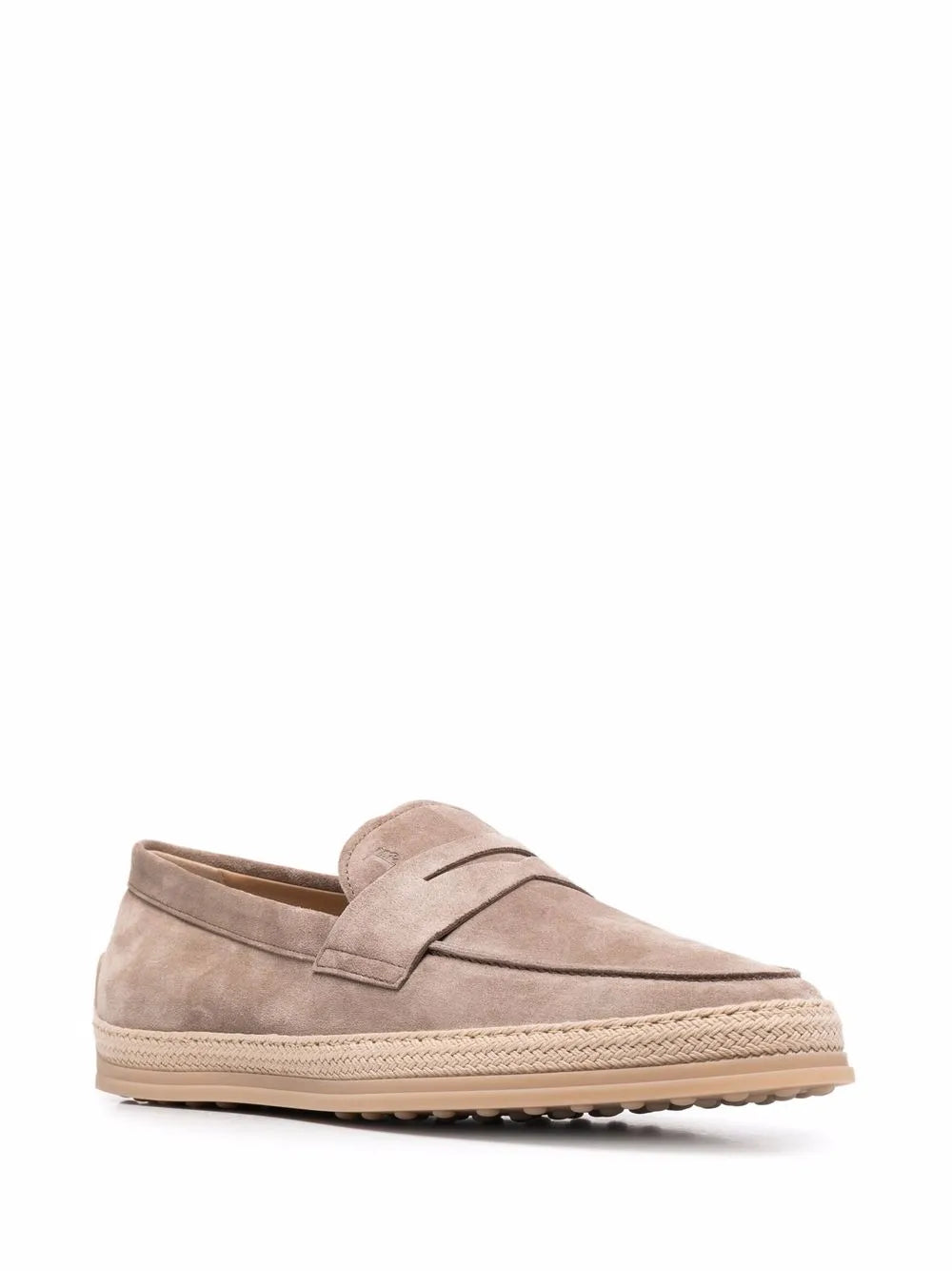 Tod's woven-trim penny loafers