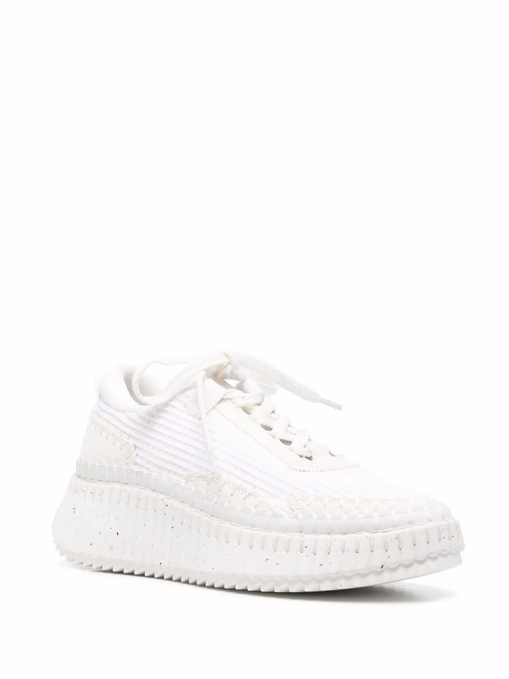 Chloé Nama whipstitch-trim sneakers