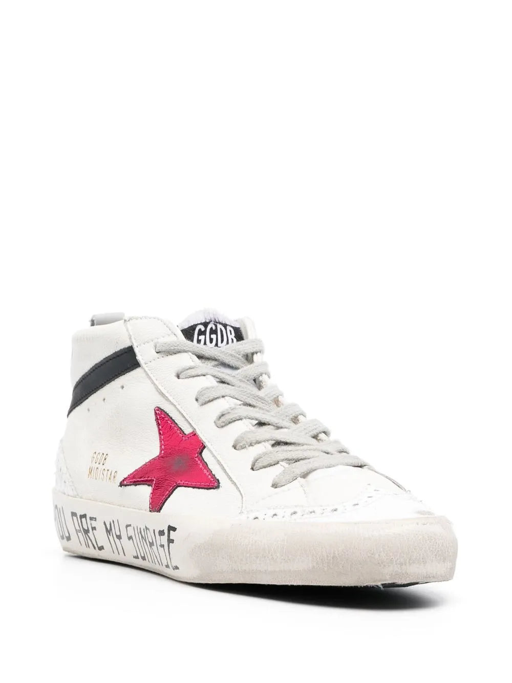 Golden Goose star-patch hi-top sneakers