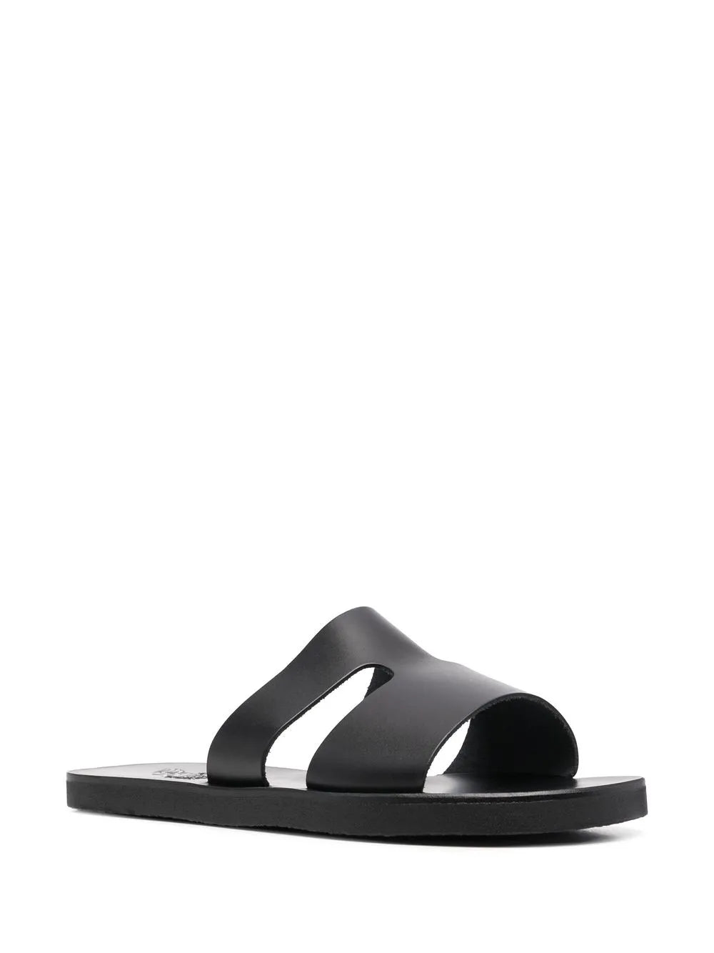 Ancient Greek Sandals Apteros cut-out leather slides