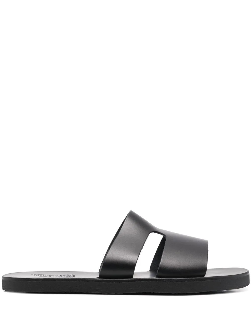 Ancient Greek Sandals Apteros cut-out leather slides