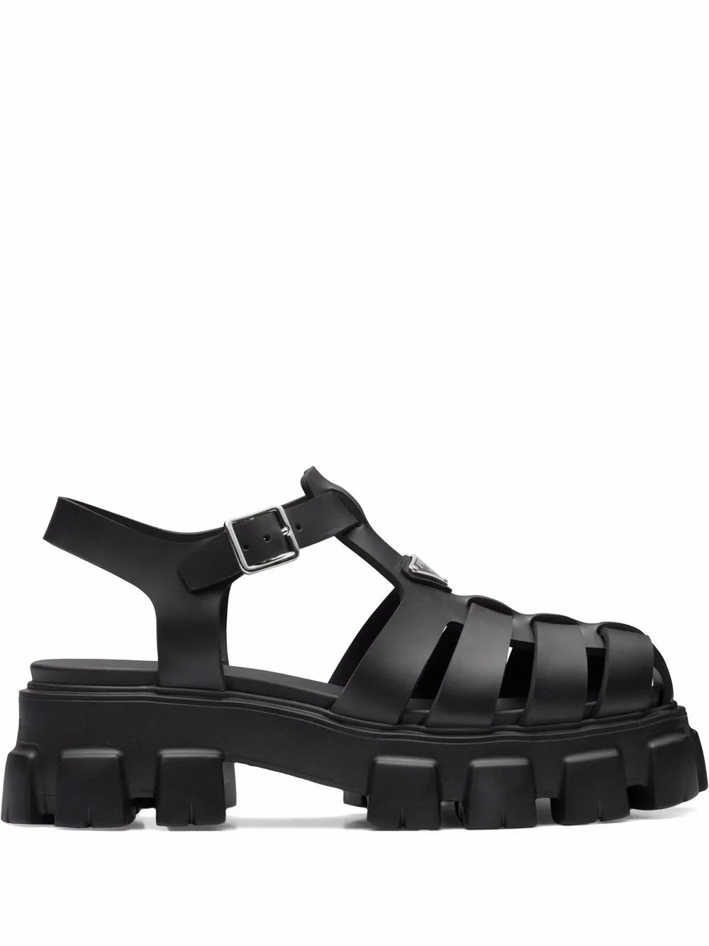 Prada triangle-logo fisherman sandals
