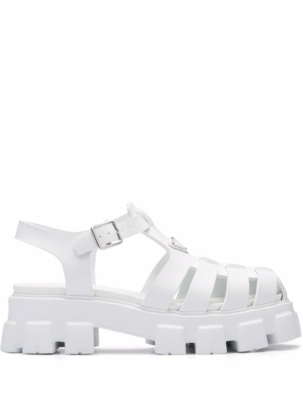 Prada triangle-logo fisherman sandals