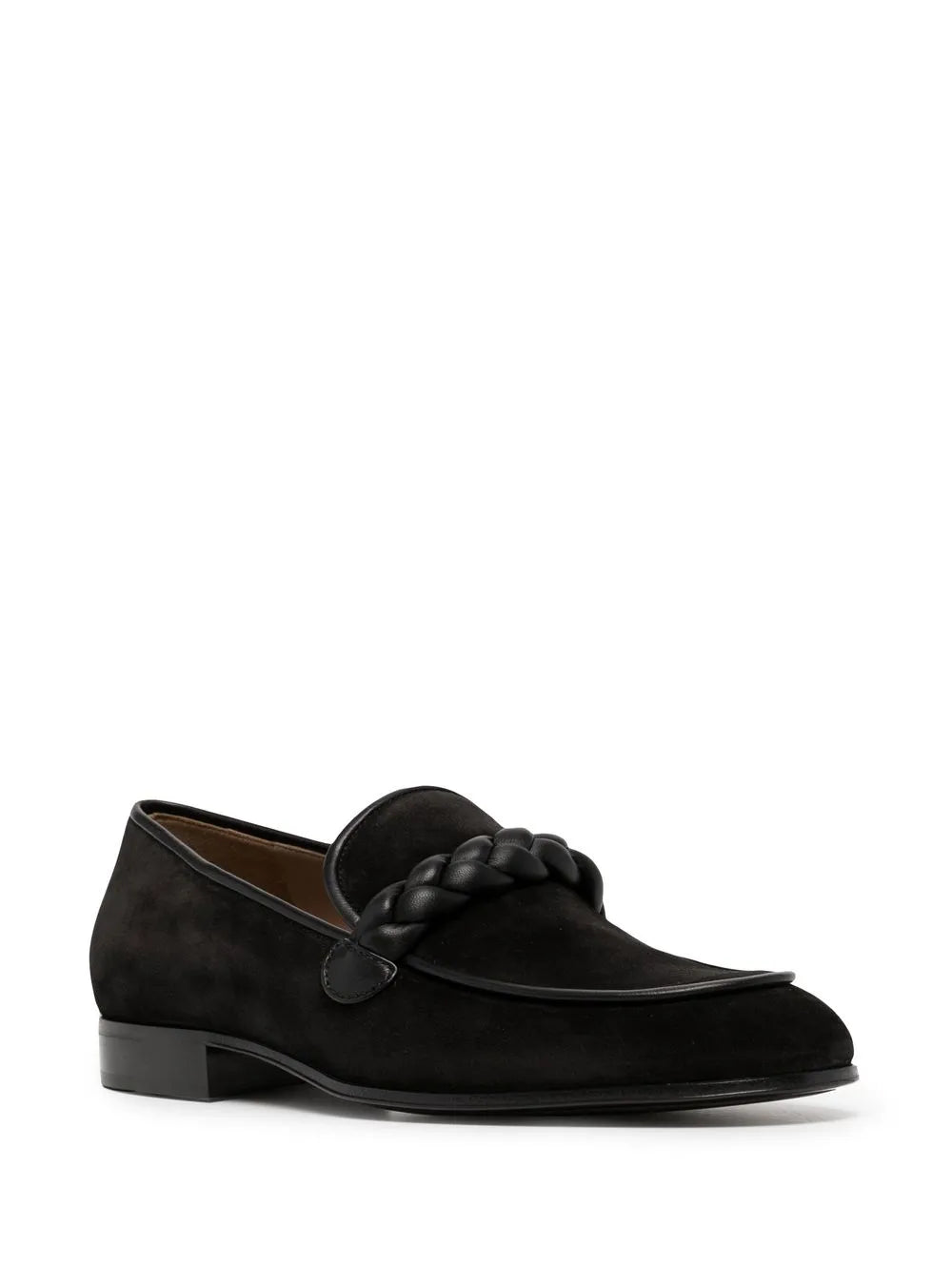 Gianvito Rossi Atticus braided strap loafers