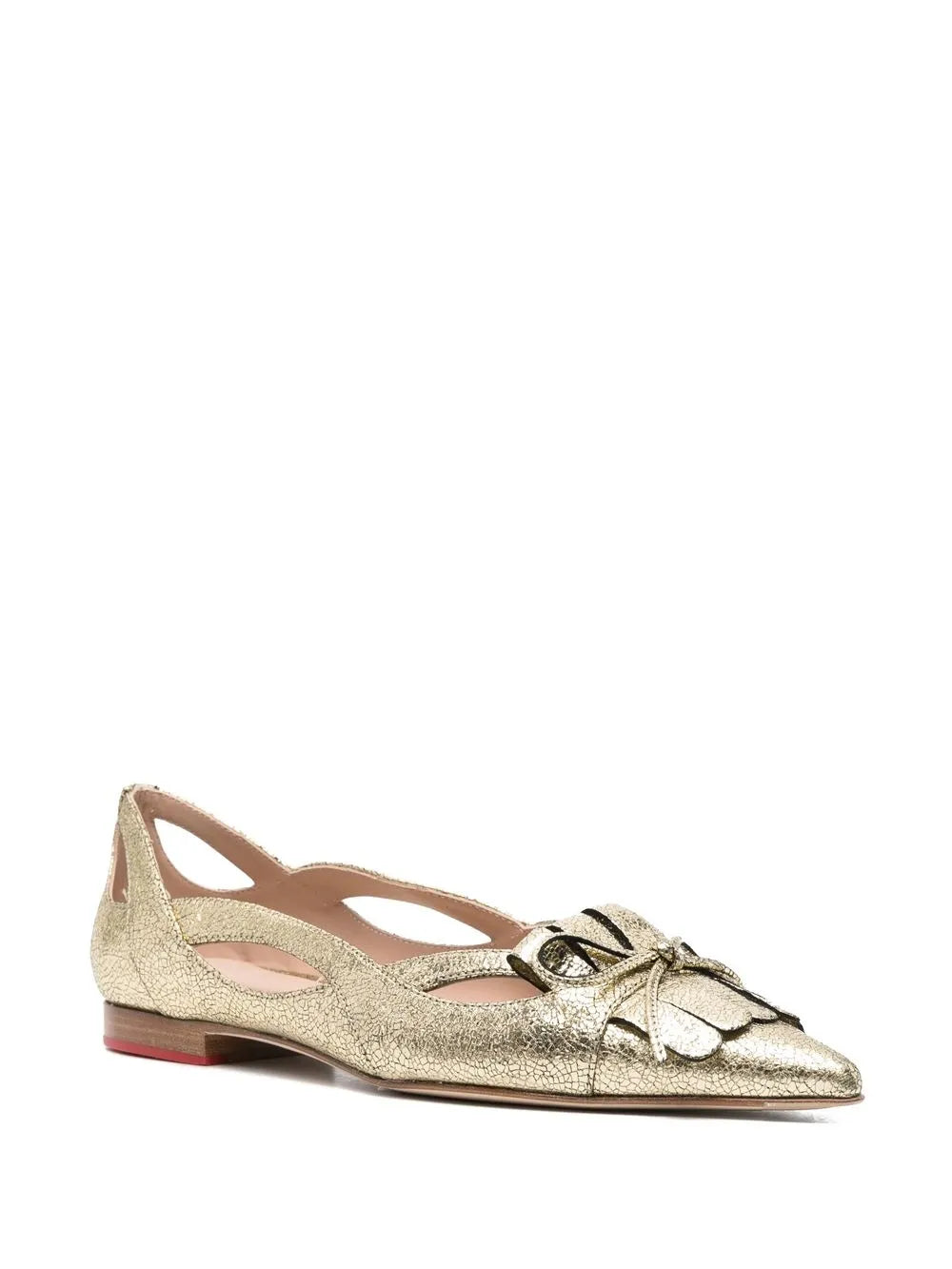 Scarosso pointed toe ballerina pumps