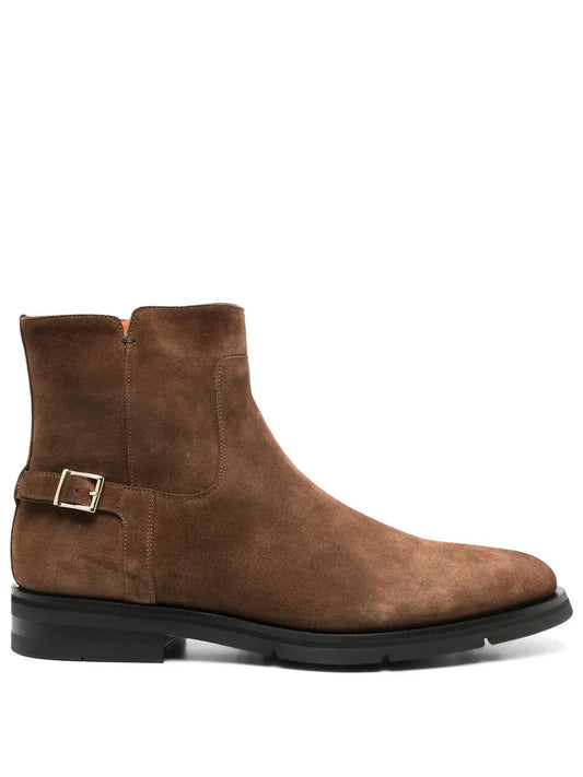 Santoni suede ankle boots