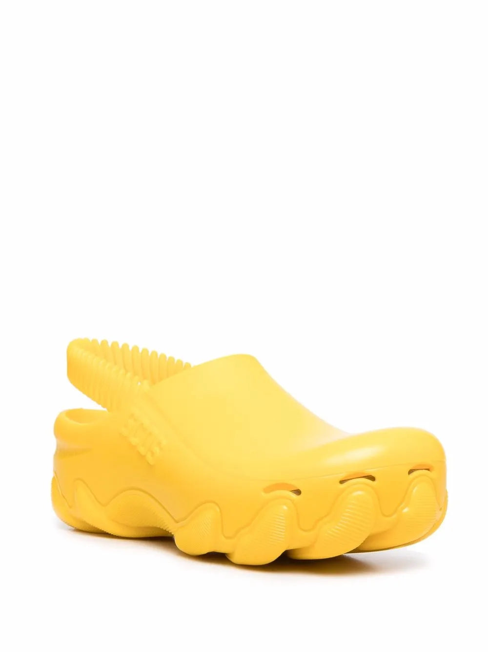 GCDS embossed-logo slingback clogs