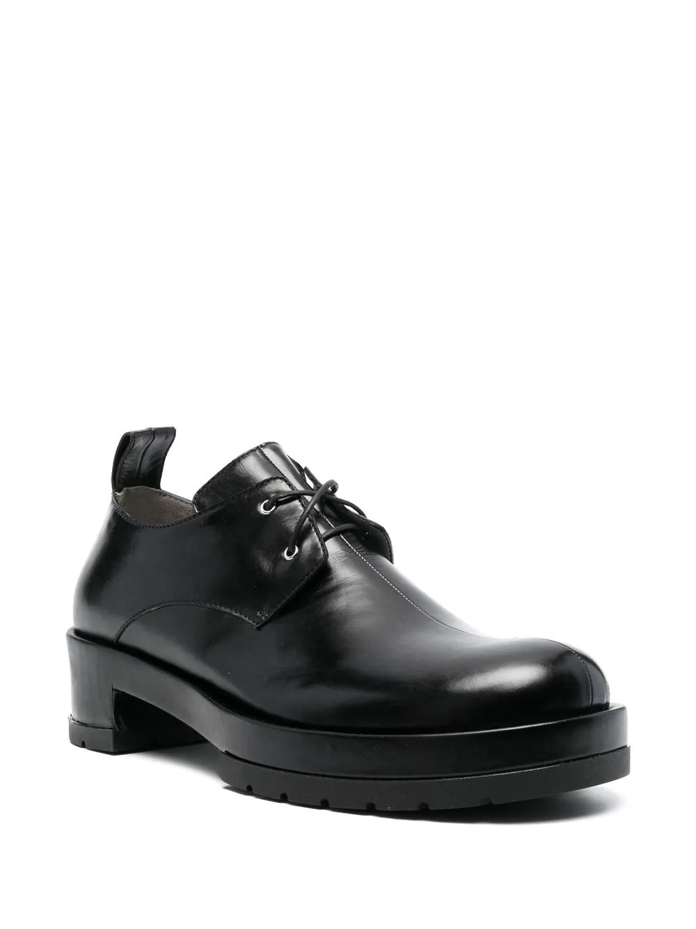 SAPIO lace-up leather derby shoes