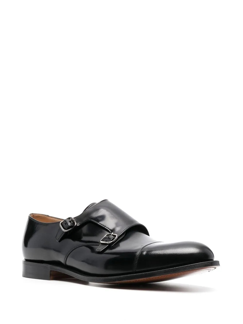 Church's almond toe monk shoes