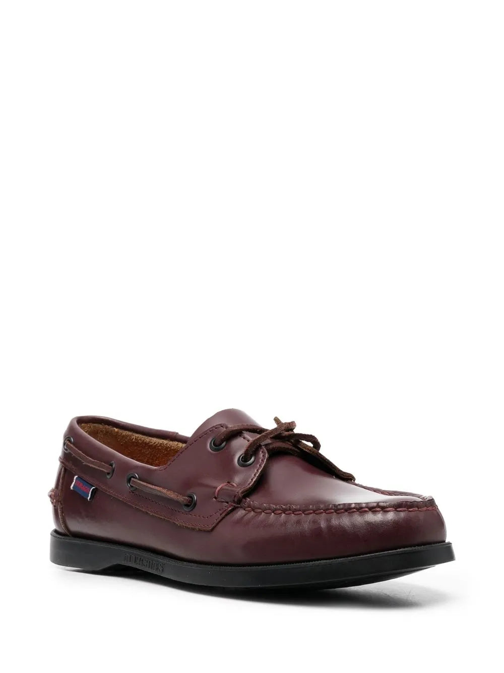 Sebago lace-up leather boat shoes