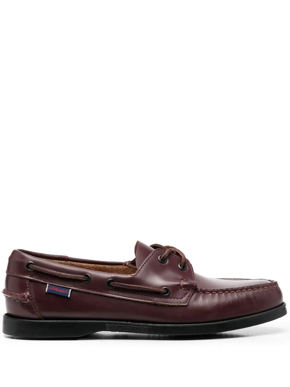 Sebago lace-up leather boat shoes