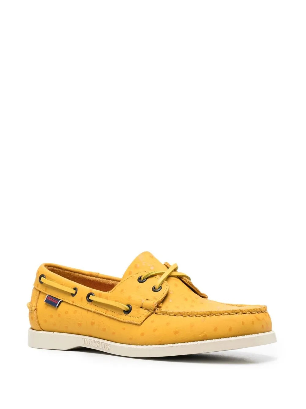 Sebago polka-dot leather boat shoesS