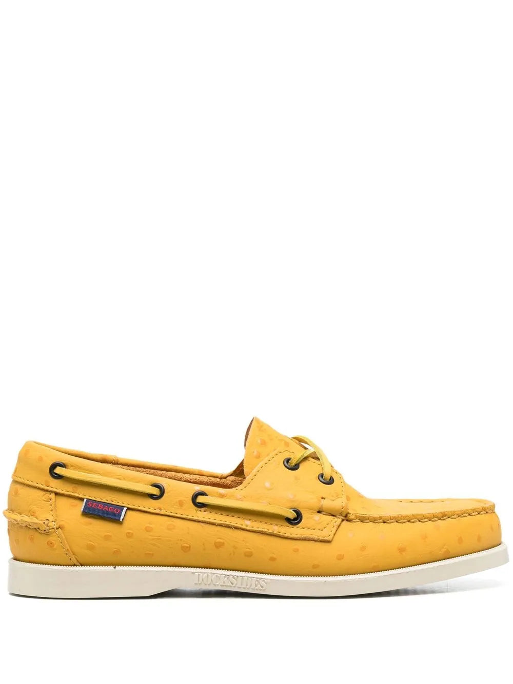 Sebago polka-dot leather boat shoesS