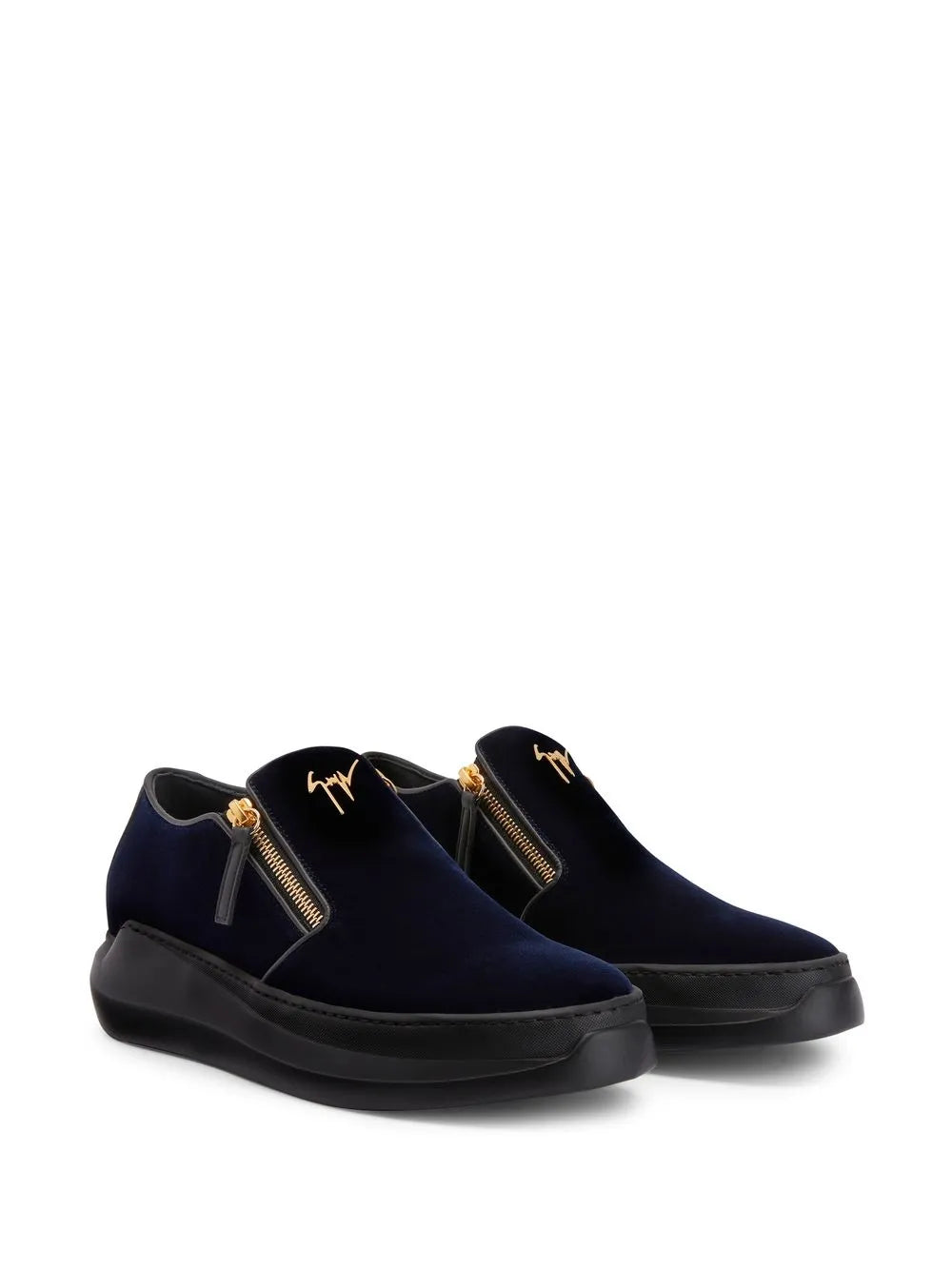 Giuseppe Zanotti Conley velvet slip-on sneakers