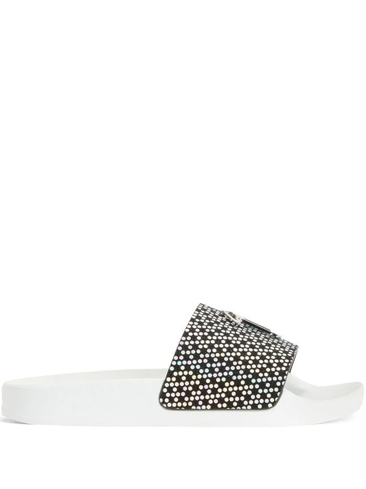 Giuseppe Zanotti Brett polka dot-print slides