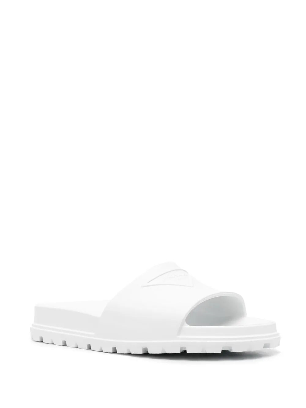Prada logo-embossed slides