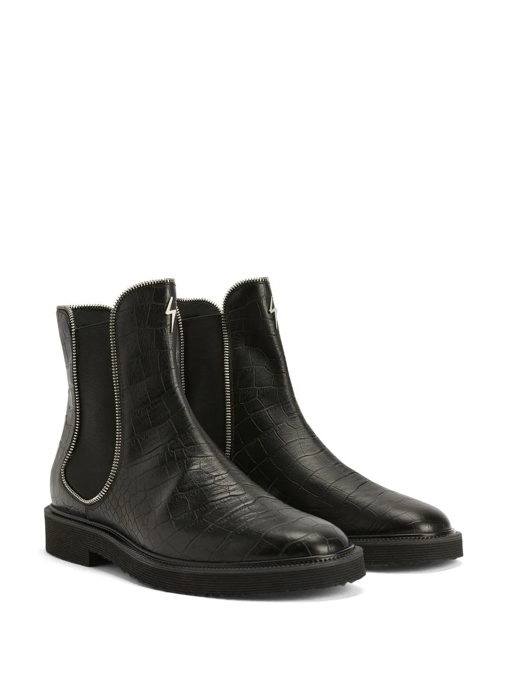Giuseppe Zanotti crocodile-effect leather ankle boots