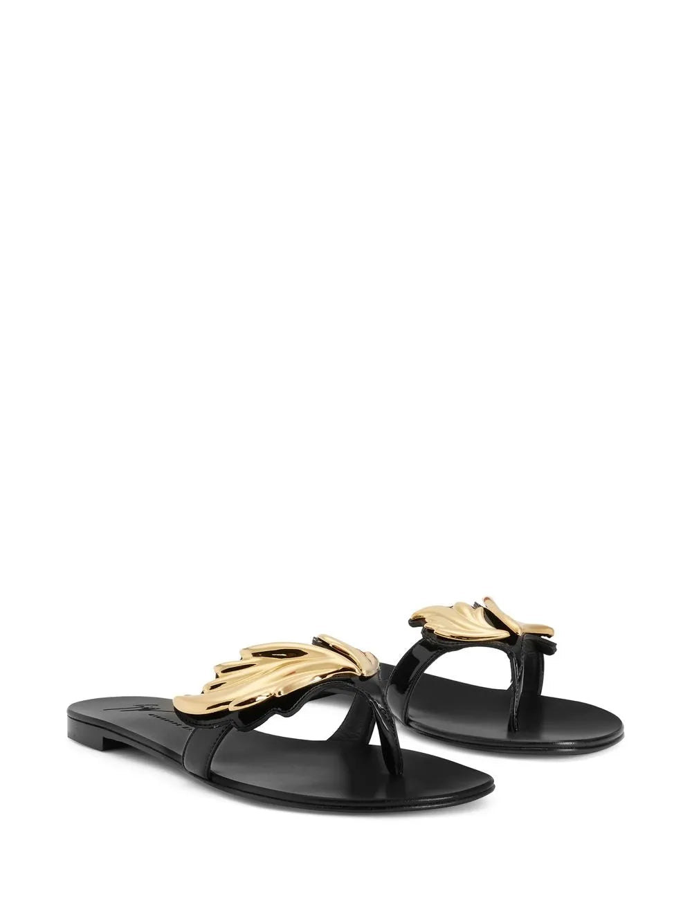 Giuseppe Zanotti Cruel flat leather flip-flops