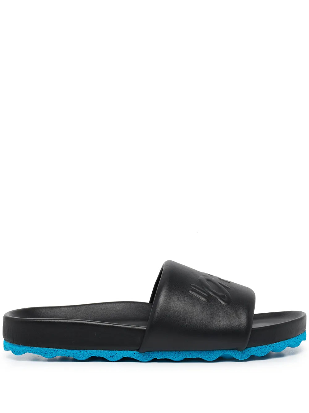 Off-White logo-debossed leather slides