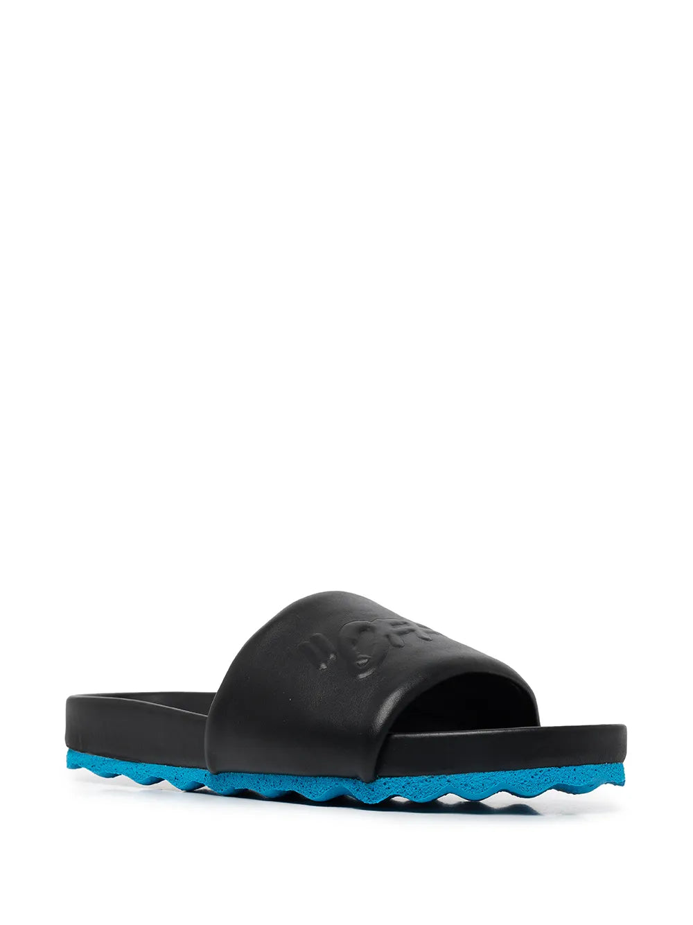 Off-White logo-debossed leather slides
