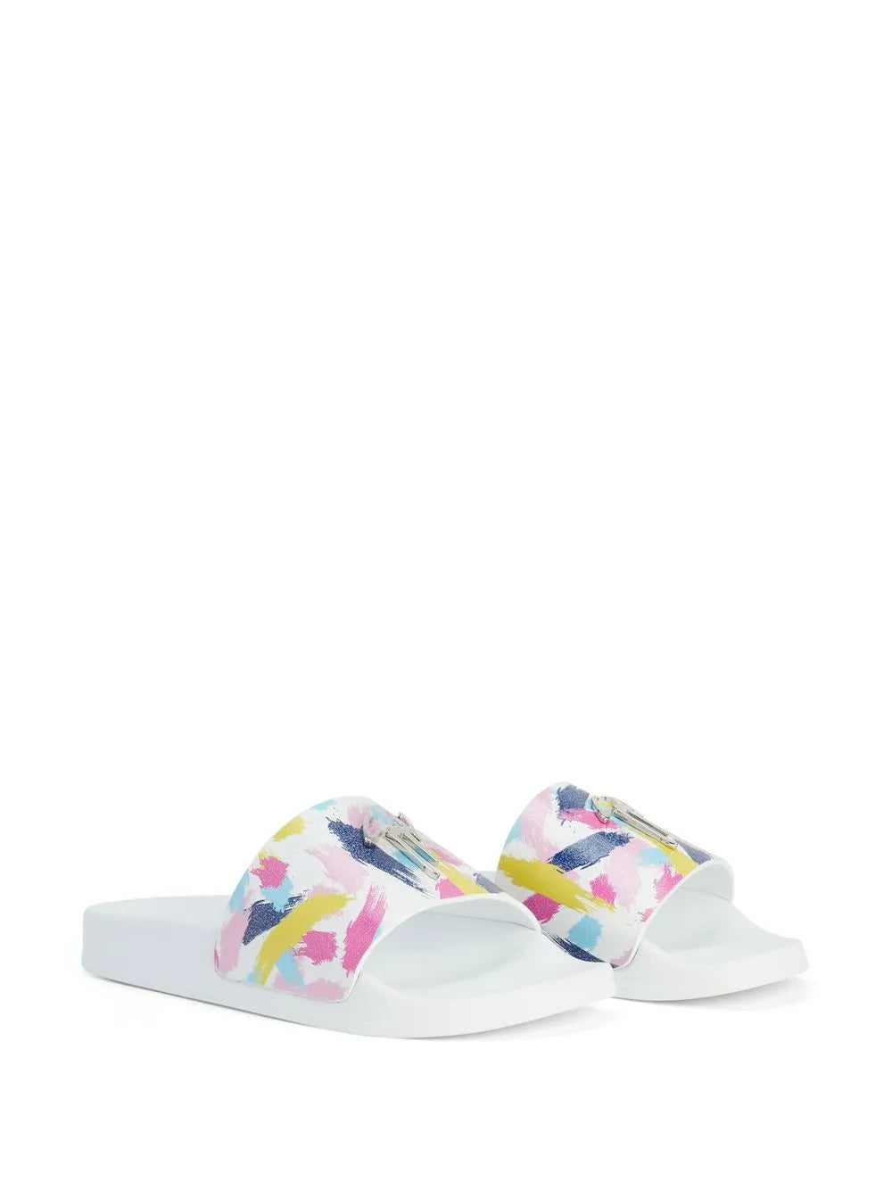 Giuseppe Zanotti Brett brushstroke-print slides