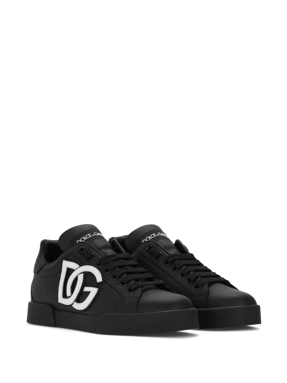 Dolce & Gabbana Portofino logo-tag leather sneakers