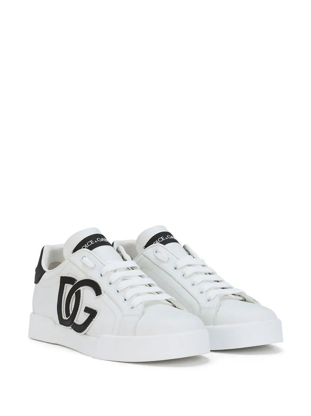 Dolce & Gabbana Portofino logo-tag leather sneakers