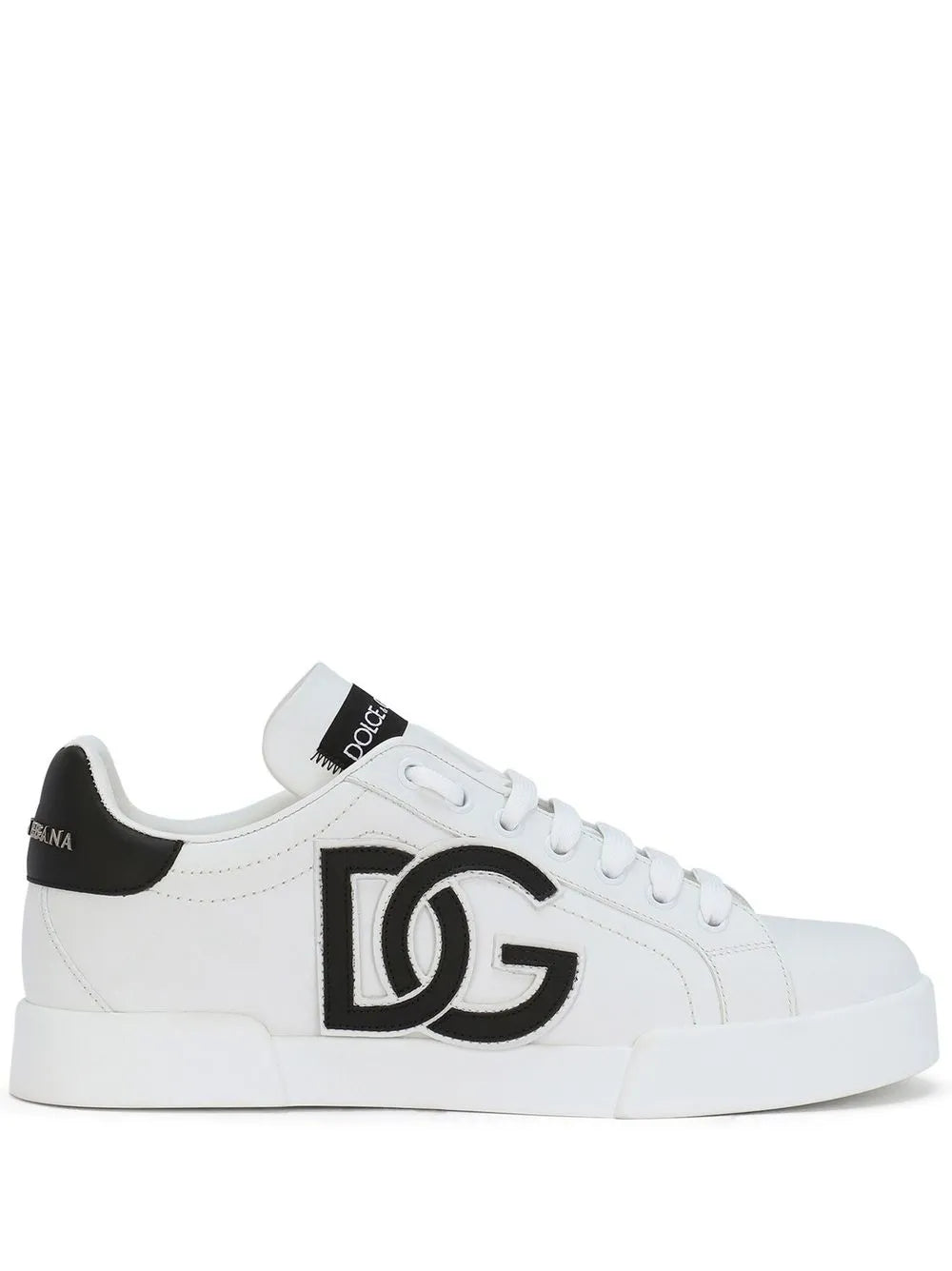 Dolce & Gabbana Portofino logo-tag leather sneakers