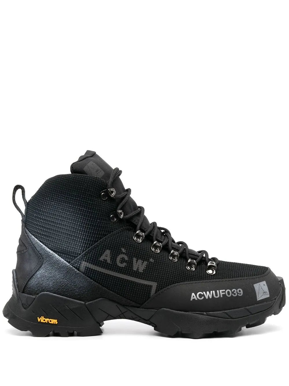 A-COLD-WALL* logo-print mesh high-top sneakers