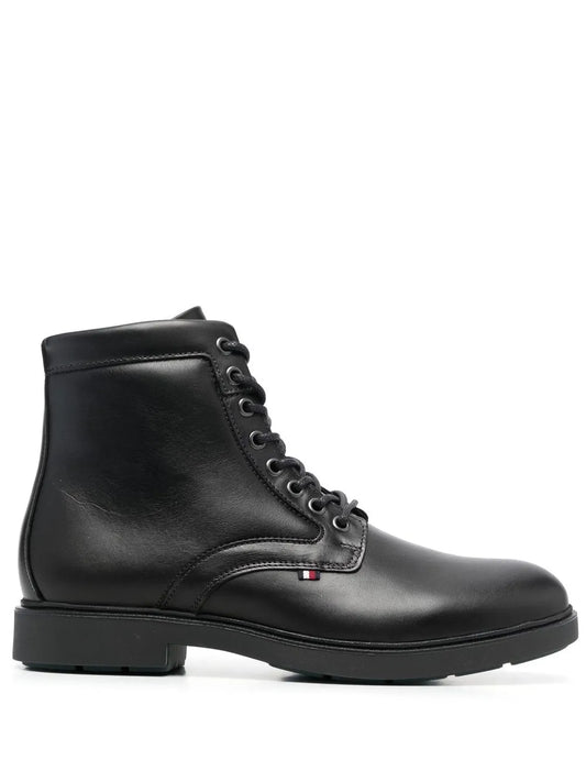 Tommy Hilfiger lace-up leather boots