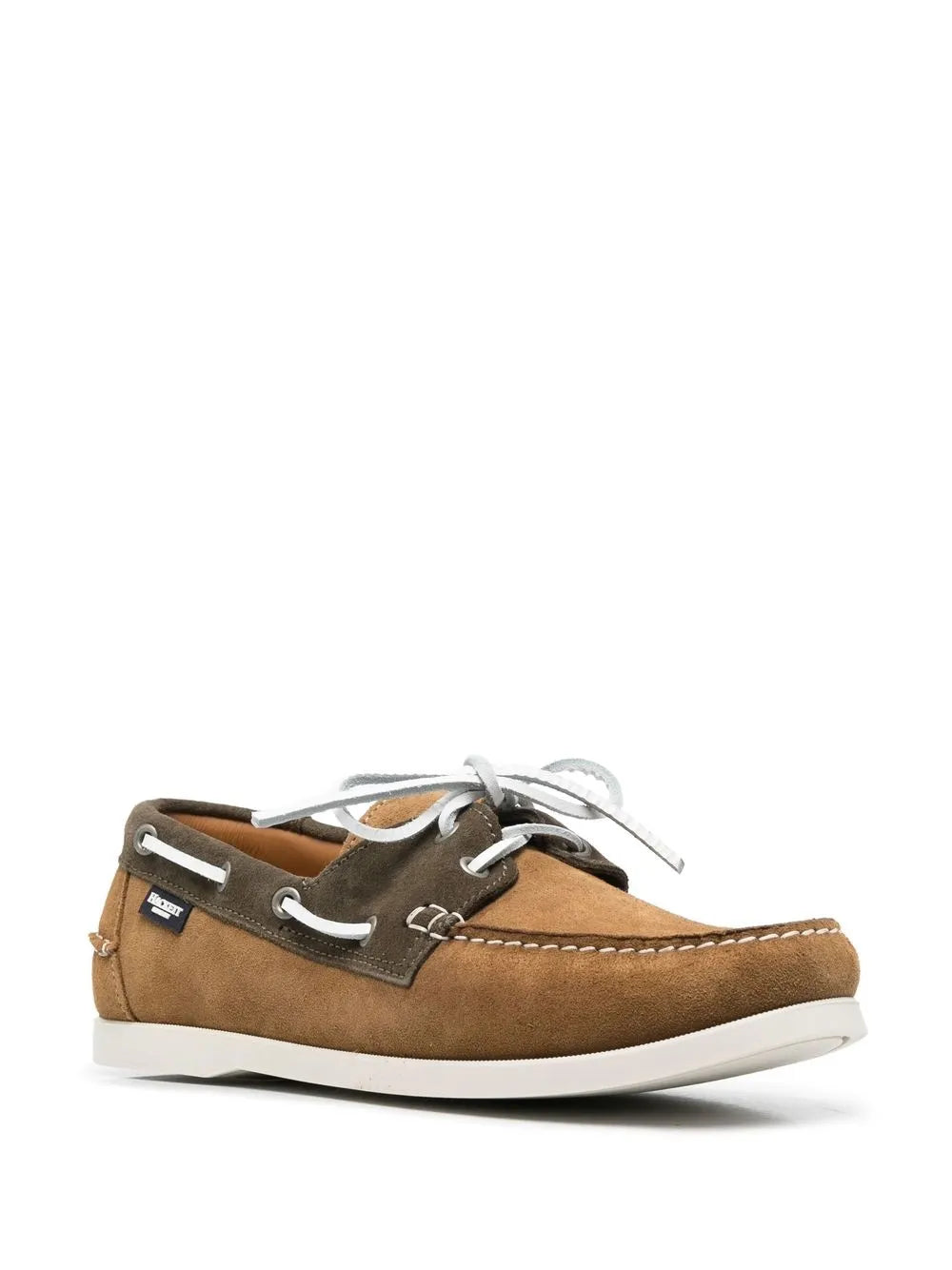 Hackett two-tone suede boat shoes
