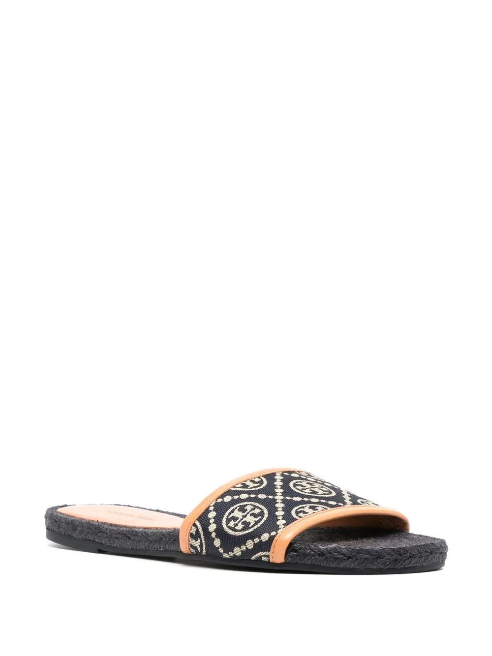 Tory Burch monogram flat slides
