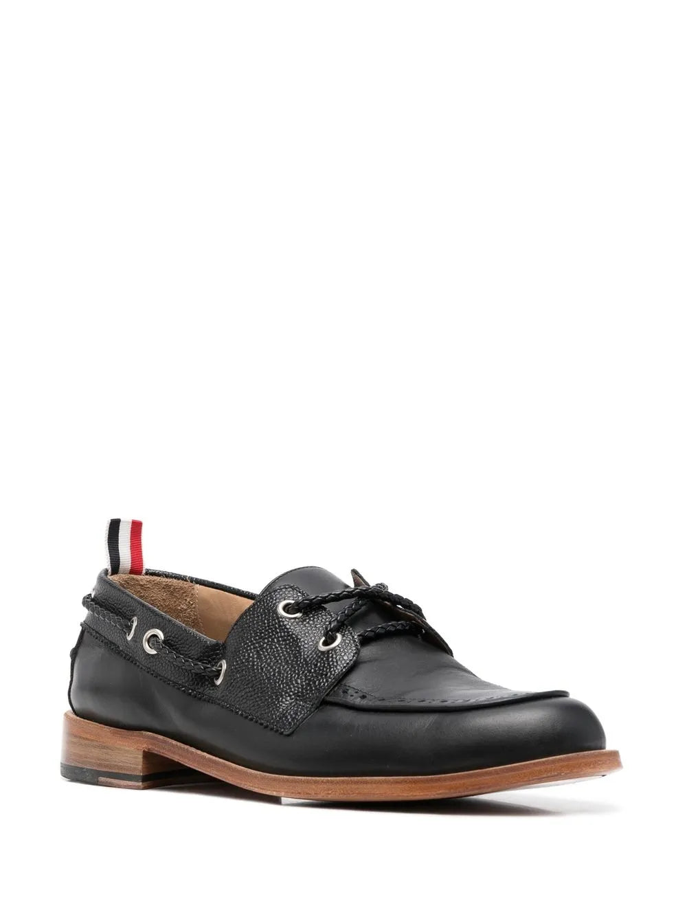 Thom Browne grosgrain-loop trim lace-up shoes