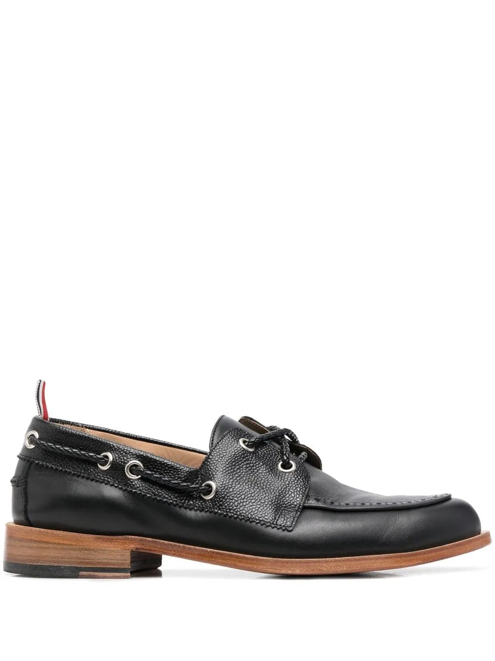 Thom Browne grosgrain-loop trim lace-up shoes