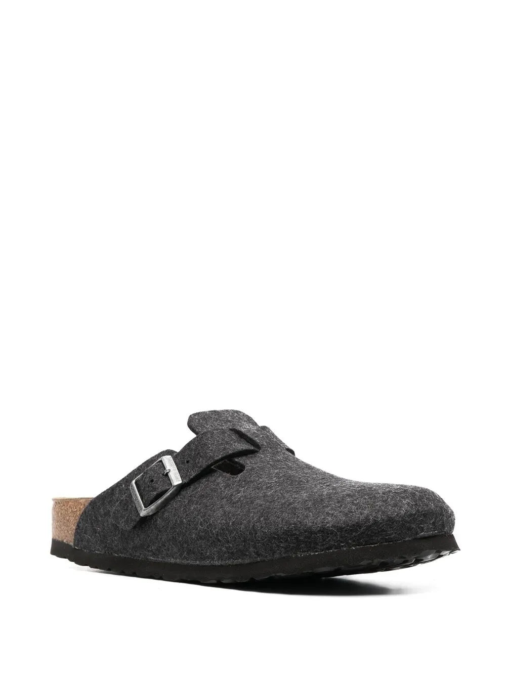 Birkenstock Boston buckled wool slippers