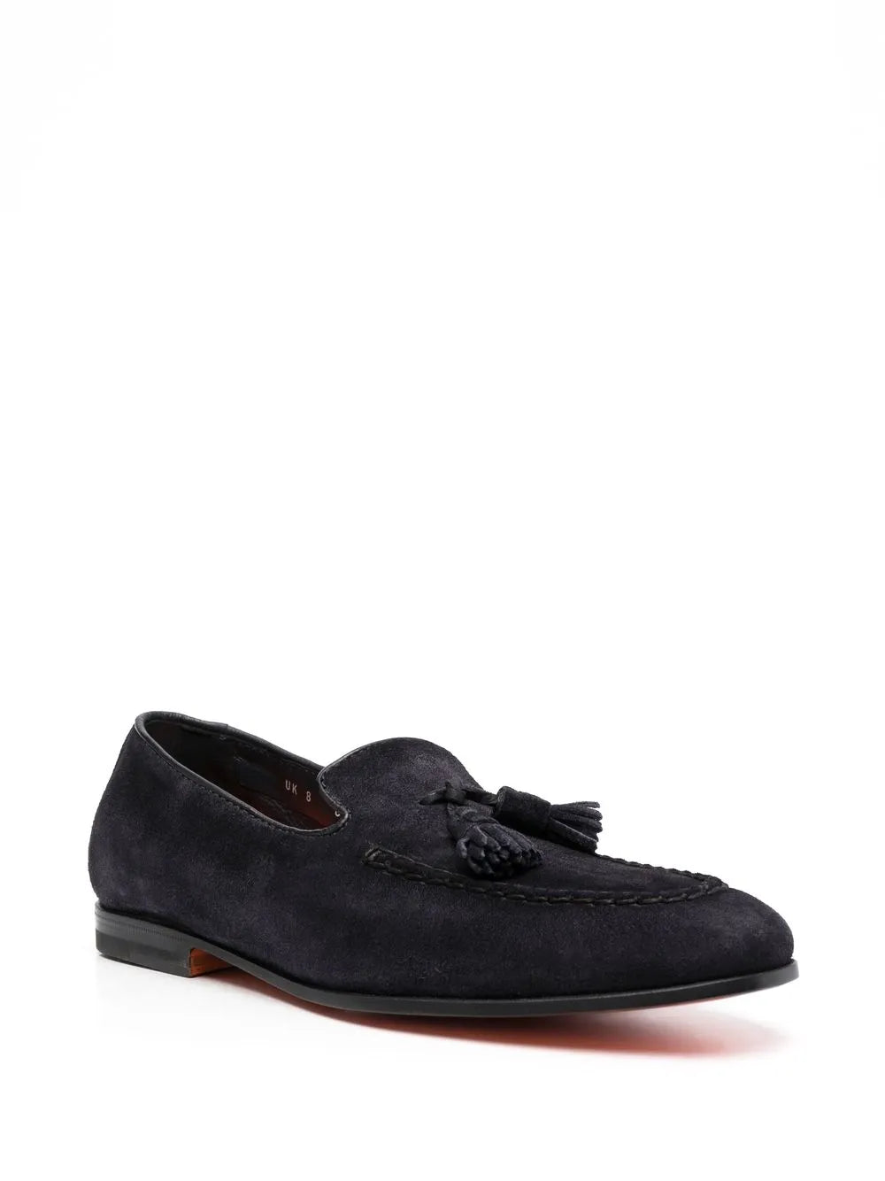 Santoni tassel-embellished flat loafers