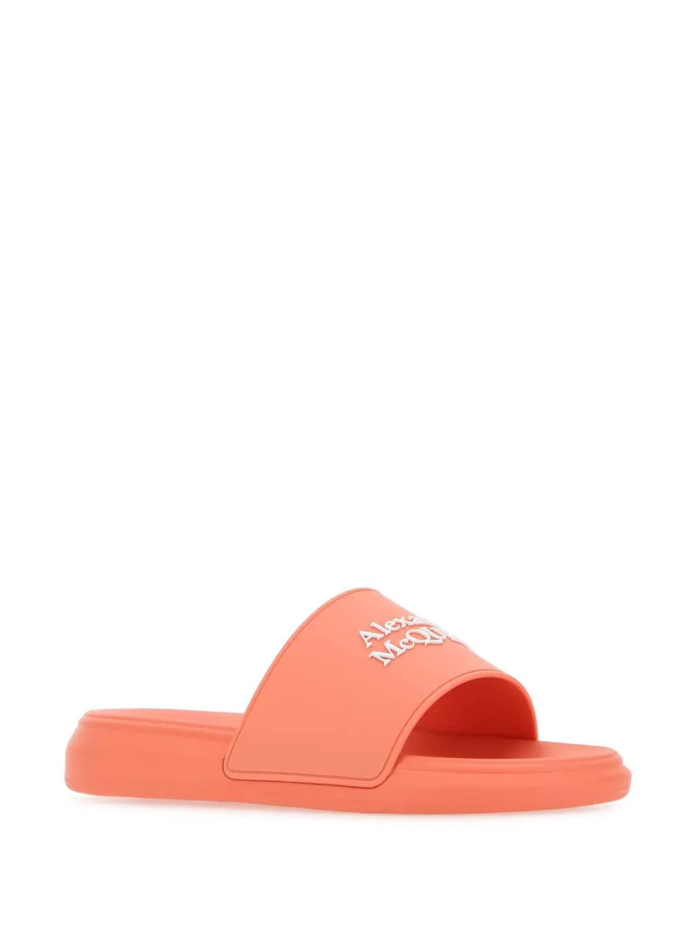 Alexander McQueen logo-embossed flat slides