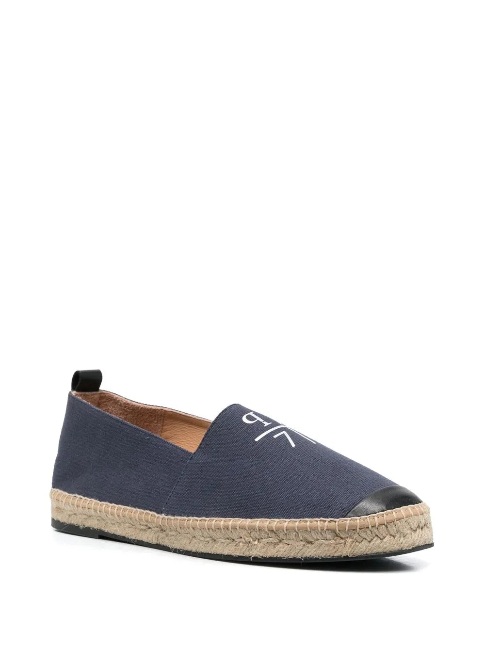 Philipp Plein logo-print leather-trim espadrilles