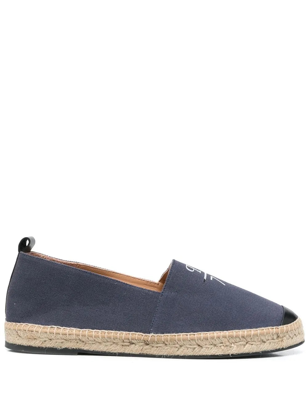 Philipp Plein logo-print leather-trim espadrilles