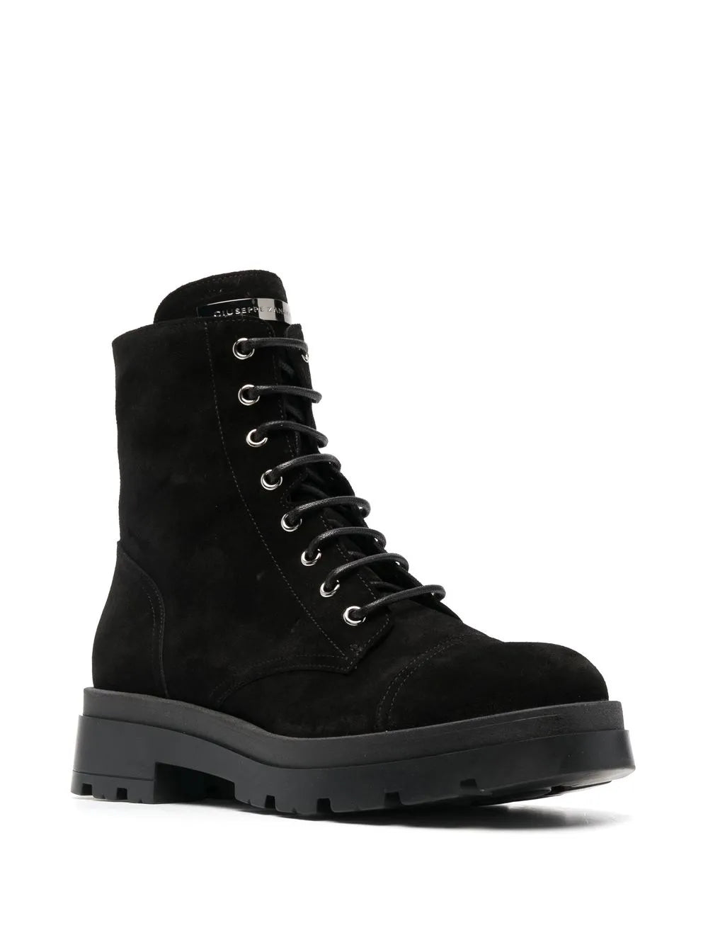 Giuseppe Zanotti Rombos suede combat boots